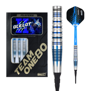 ONE80 Ed Chambers V2 Blue 90% Soft Tip Dartpile
