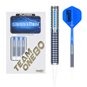 ONE80 Tanja Bencic Sensation Light Blue 90% Soft Tip Dartpile