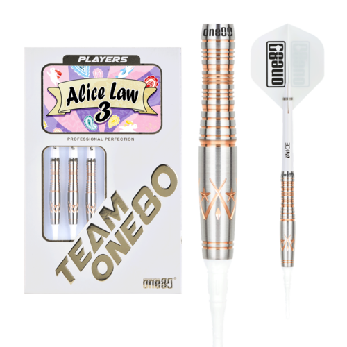 ONE80 ONE80 Alice Law III Rosegold 90% Soft Tip Dartpile