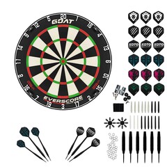 GOAT Everscore NXT LVL Dartskiver + KOTO Accessory Kit Steeltip Black 90 Pieces