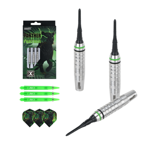 ONE80 ONE80 Panther-X 80% Soft Tip Dartpile