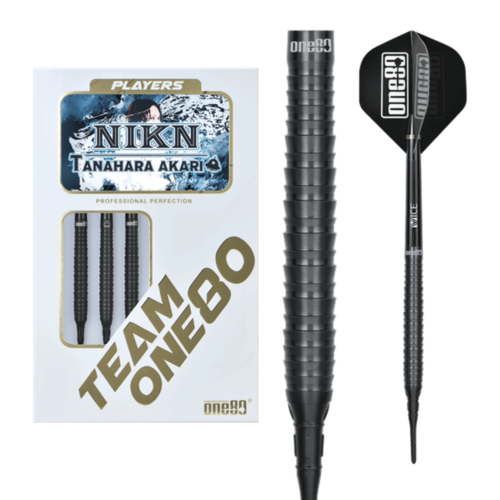 ONE80 ONE80 Akari Tanahara Black 90% Soft Tip Dartpile