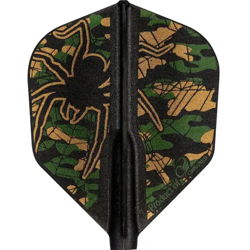 Cosmo Darts Cosmo Darts Fit Flight Darin Young 3 Dark Black Shape - Dart Flights