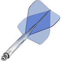 Mission Force 90 Gradient Transparent Blue NO2 - Dart Flights
