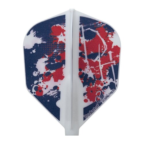 Cosmo Darts Cosmo Darts Fit Flight Dustin Holt White Mix Shape - Dart Flights
