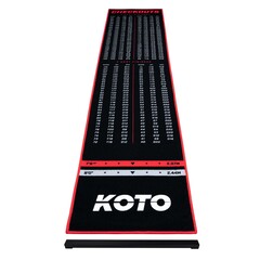 KOTO Tæppet Checkout Red + Oche 285 x 60cm Dartmåtte