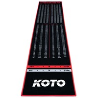KOTO Tæppet Checkout Red 285 x 60cm Dartmåtte
