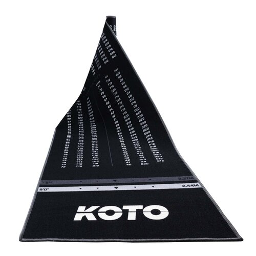 KOTO KOTO Tæppet Checkout Grey + Oche 285 x 80cm Dartmåtte