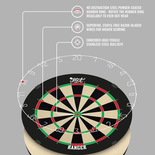 Shot Shot Ranger   Dartskive - Professionel