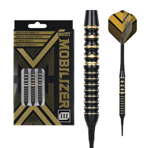 ONE80 ONE80 Mobilizer 03 Brass Soft Tip Dartpile