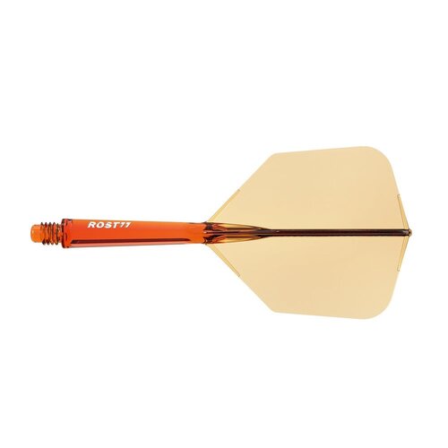 CUESOUL Cuesoul ROST 77 Transparent With Orange Purple Pink Logo Big Wing - Dart Flights