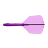 CUESOUL Cuesoul ROST 77 Transparent With Orange Purple Pink Logo Big Wing - Dart Flights