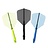 Cuesoul ROST 77 Transparent With Blue Black Green Logo Big Wing - Dart Flights