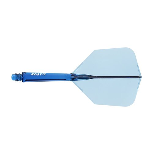 CUESOUL Cuesoul ROST 77 Transparent With Blue Black Green Logo Big Wing - Dart Flights