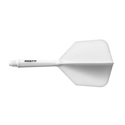 CUESOUL Cuesoul ROST 77 Solid White Big Wing - Dart Flights