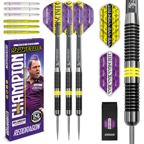 Red Dragon Red Dragon Peter Wright Snakebite Champion Series 80% Dartshopper Exclusives - Dartpile