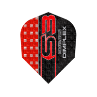 Harrows Dimplex S3 Red NO6 - Dart Flights