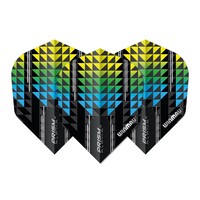 Winmau Prism Alpha Pulsar Blue Yellow NO6 - Dart Flights
