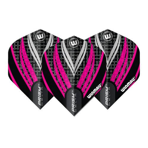 Winmau Winmau Prism Delta Black White Pink - Dart Flights