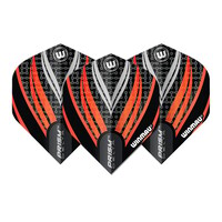 Winmau Prism Delta Black White Orange - Dart Flights