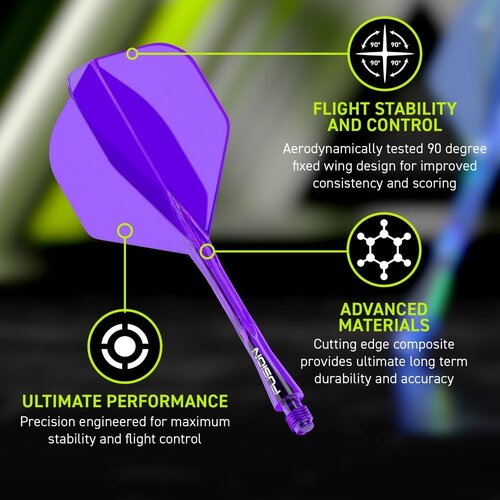 Winmau Winmau Fusion Purple NO2 - Dart Flights