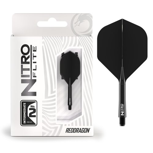 Red Dragon Red Dragon Nitro Flite System Black NO2 - Dart Flights