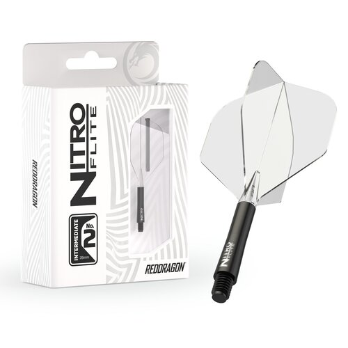 Red Dragon Red Dragon Nitro Flite System Black Clear NO2 - Dart Flights