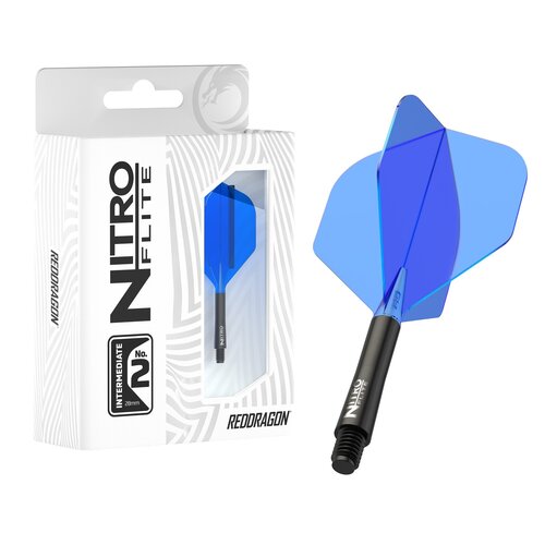 Red Dragon Red Dragon Nitro Flite System Black Blue NO2 - Dart Flights