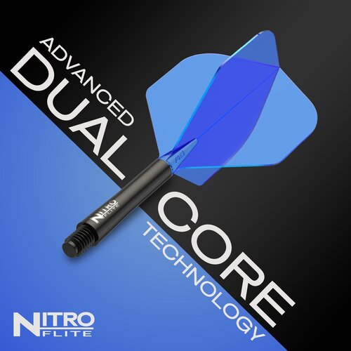 Red Dragon Red Dragon Nitro Flite System Black Blue NO2 - Dart Flights