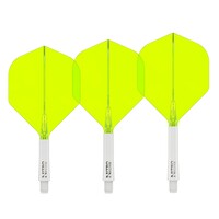 Red Dragon Nitro Flite System White Yellow NO2 - Dart Flights