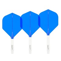 Red Dragon Nitro Flite System White Blue NO2 - Dart Flights