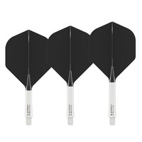 Red Dragon Nitro Flite System White Black NO2 - Dart Flights