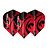 Red Dragon Jonny Clayton Hardcore Red Black NO6 - Dart Flights