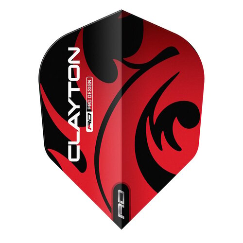Red Dragon Red Dragon Jonny Clayton Hardcore Red Black NO6 - Dart Flights