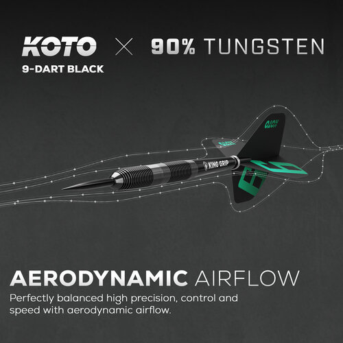 KOTO KOTO 9-Dart Black 90% Dartpile