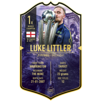 Ultimate Darts Card Luke Littler World Champion 2025