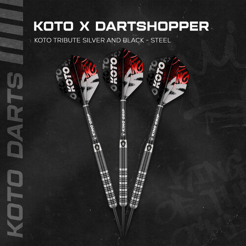 KOTO KOTO Tribute Silver & Black Tungsten Look - Dartpile