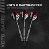 KOTO KOTO Tribute Black & Silver Tungsten Look - Dartpile