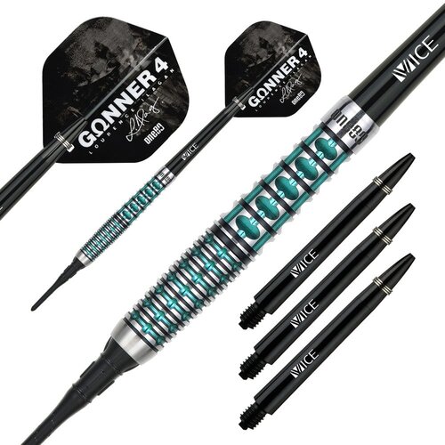 ONE80 ONE80 Gunner 4 Lourence Ilagan Black Jade 90% Soft Tip Dartpile