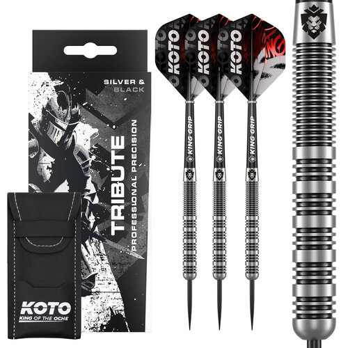KOTO KOTO Tribute Silver & Black Tungsten Look - Dartpile