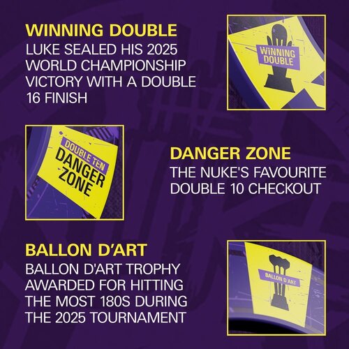 Target Target Luke Littler World Champion 2025 TOR  Beskyttelsesringe Set