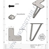 Nordstahl Set hairpin meubelpoten | Wit Nordstahl Set hairpin meubelpoten | Wit