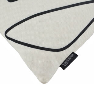 Abstract Face White - Outdoor Kussenhoes | 45x45 cm | Katoen