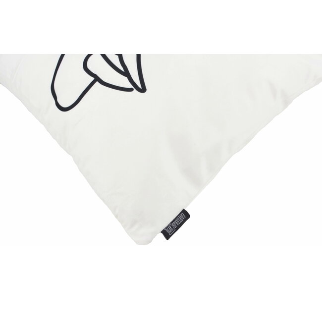 Line Art Face #2 | 45 x 45 cm | Kussenhoes | Katoen