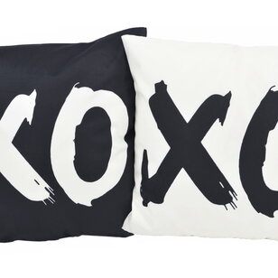 XO White Kussenhoes | 45x45 cm | Katoen/Polyester