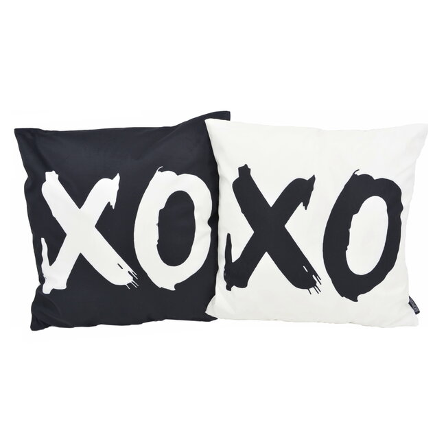 XO White Kussenhoes | 45x45 cm | Katoen/Polyester
