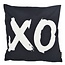 Gek op kussens! XO Black | 45 x 45 cm | Kussenhoes | Katoen/Polyester