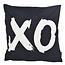 Gek op kussens! XO Black Kussenhoes | 45x45 cm | Katoen/Polyester