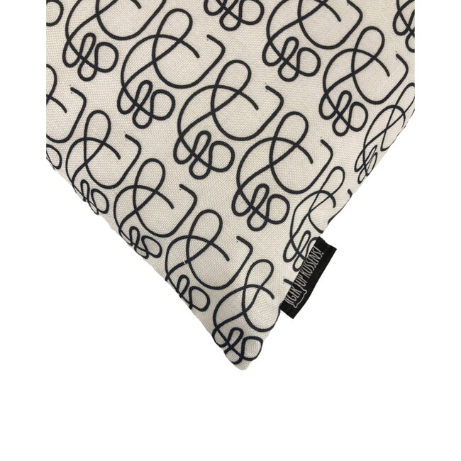 Abstract Lines #2 Kissenbezug | 45x45 cm | Baumwolle/Leinen