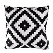 Soft Graphic Black Kussenhoes | 45x45 cm | Katoen